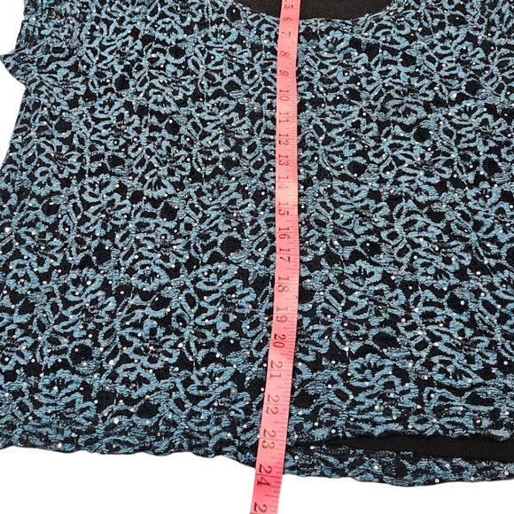 Short sleeve Sparkly Tee 1X - Picture 4 of 4